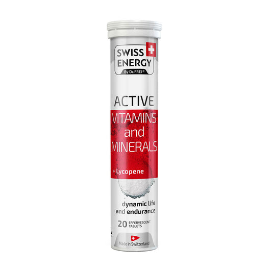 Swiss Energy Vitamins and minerals + Lycopene 20 Effervescent tablets - Medaid