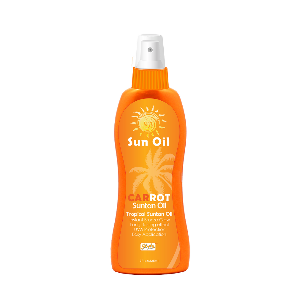 Style Tanning Oil With Carrot 225ml - Medaid