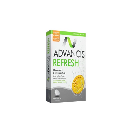Advancis Refresh Effervescent Tablets for Detox & Energy - 4 tabs - Medaid