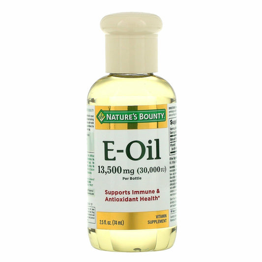 Nature's Bounty E Oil, 30,000 I.U. - 75 ml - Pure enough to be taken orally and to be applied to the inside the nose to repair cell damage - Medaid