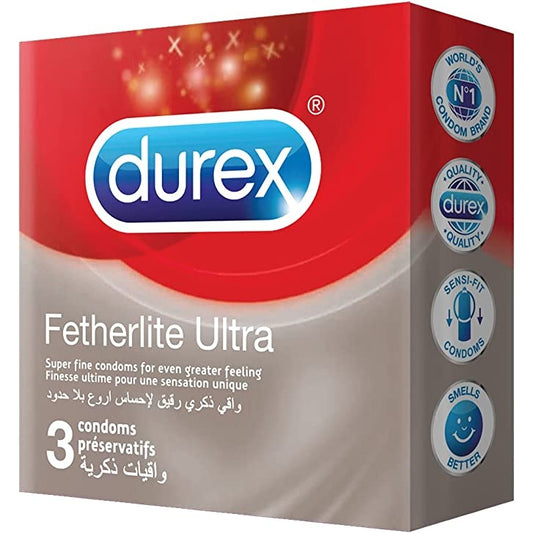 Durex Featherlite Ultra Condom pack of 3 - Medaid - Lebanon