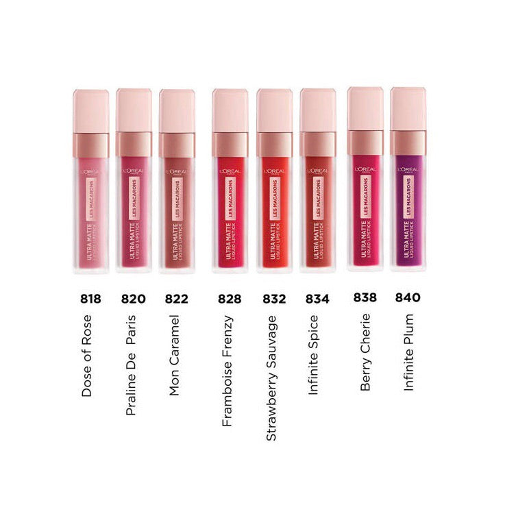L'oreal pro-matte les macarons scented liquid lipstick - Medaid