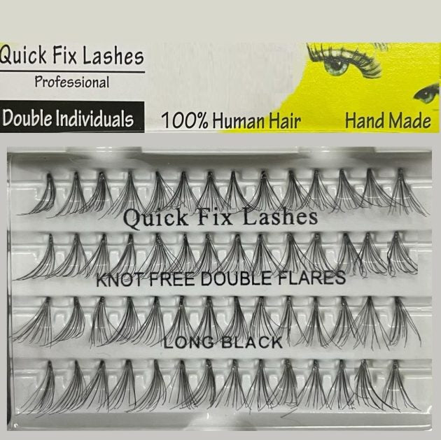QUICK FIX LASHES KNOT FLARES LONG BLACK - Medaid