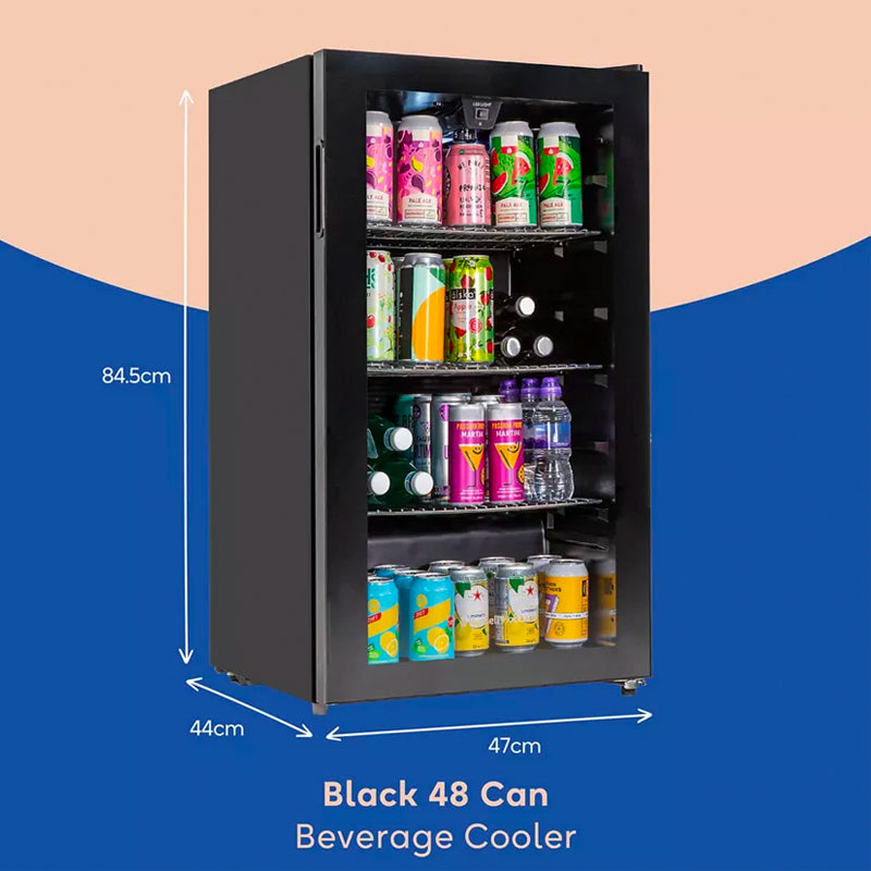 Russell Hobbs Freestanding Bottles Cooler Fridge, Black - Medaid