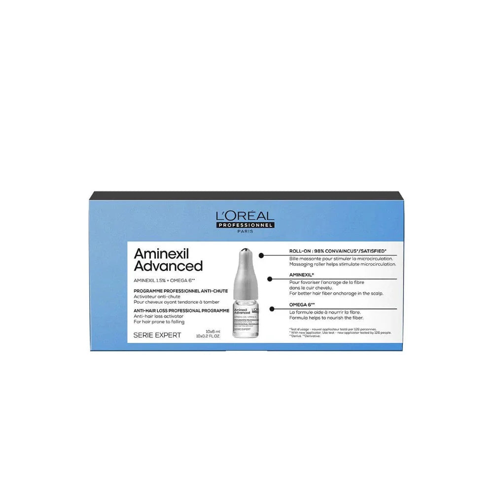 Serie Expert Aminexil Advanced Anti-Thinning Hair Programme Double Action - Pack of 10 Ampoules - Medaid International