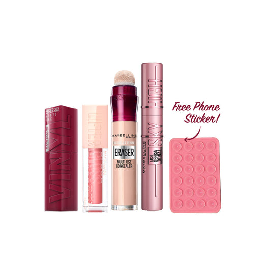 25% OFF Lifter Gloss + Vinyl Ink Lipstick + Lash Sensational Mascara +  Instant Age Rewind Eraser Dark Circles Concealer + FREE Phone Sticker - Medaid