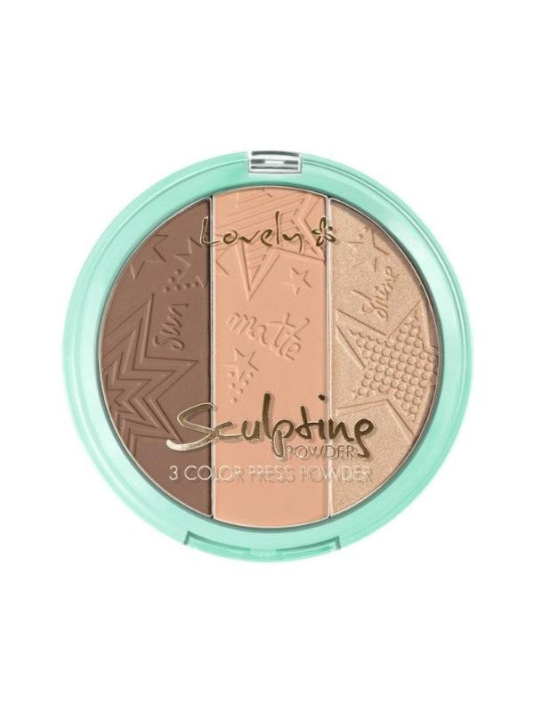 Wibo lovely sculpting 3 color press powder - Medaid