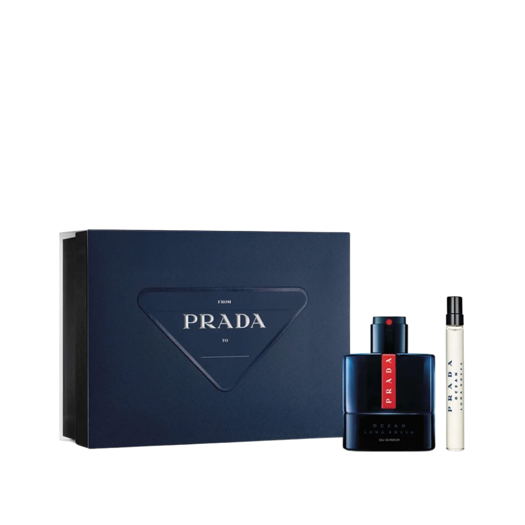 Prada Luna Rossa Ocean Men Eau De Parfum Set - Medaid