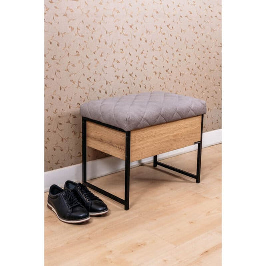 Mudesa Metal Wooden Box Puff Bench Seat Shoe Rack Shoe Paint Brush Box Cabinet, STIPA - Medaid