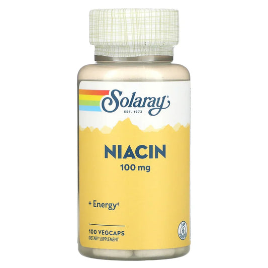 Solaray, Niacin, 100 mg, 100 VegCaps - Medaid