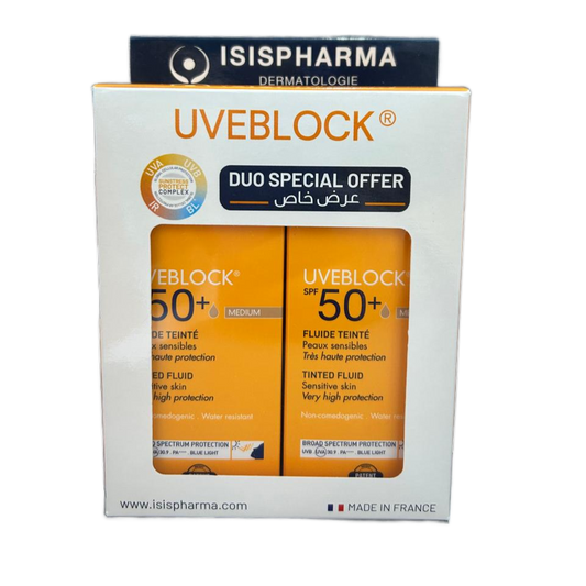 Uveblock Tinted Fluid SPF50+ Duo - Medaid International