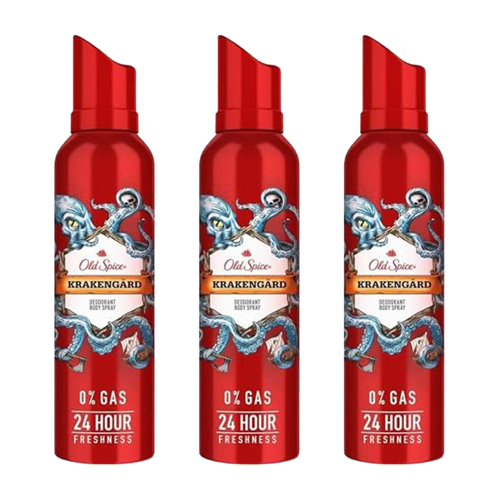 Old Spice KragenGard Spray Deodorant For Him - Pack of 3 - Medaid