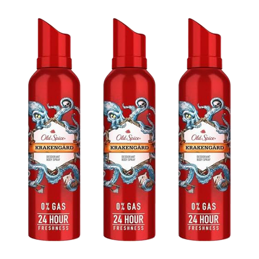 Old Spice KragenGard Spray Deodorant For Him - Pack of 3 - Medaid