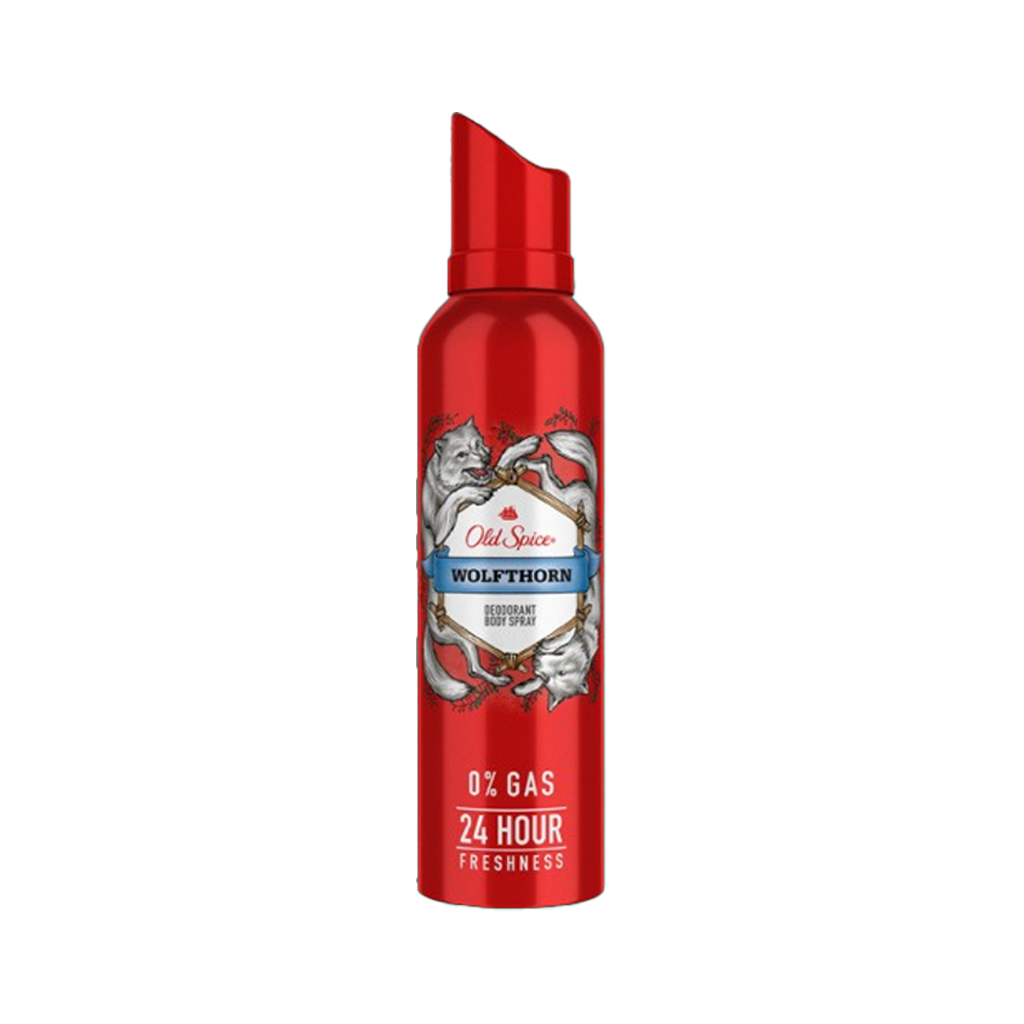 Old Spice Wolfthorn Spray Deodorant For Him - 140ml - Medaid