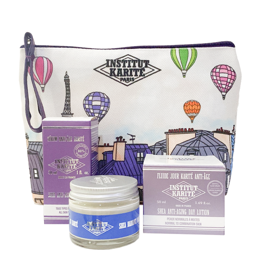 Shea Anti-Aging Serum - All Skin Types 30 mL - Cotton Cloud + Shea Anti Aging Day Lotion + Shea Radiance Mask 50 mL - Milk Cream GIFT - Medaid