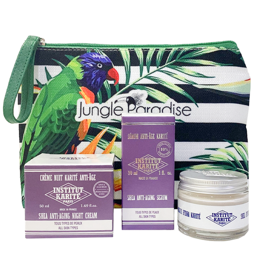 Shea Anti-Aging Serum - All Skin Types 30 mL - Cotton Cloud + Shea Anti Aging Night Cream + Shea Radiance Mask 50 mL - Milk Cream GIFT - Medaid