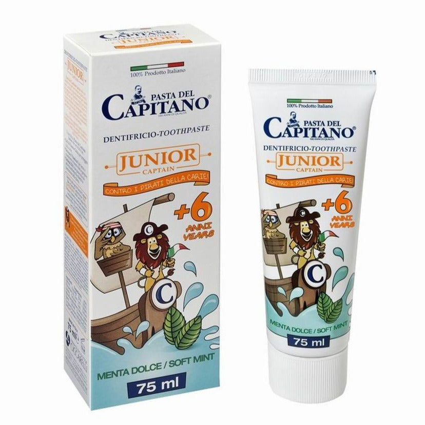 Pasta Del Capitano Junior Toothpaste Sweet Mint +6 Years 75ML - Medaid