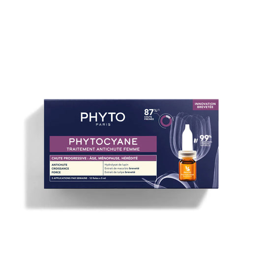 Phyto Phytocyane Progressive Hair Loss Treatment for Women, 12amps x 5ml - Medaid