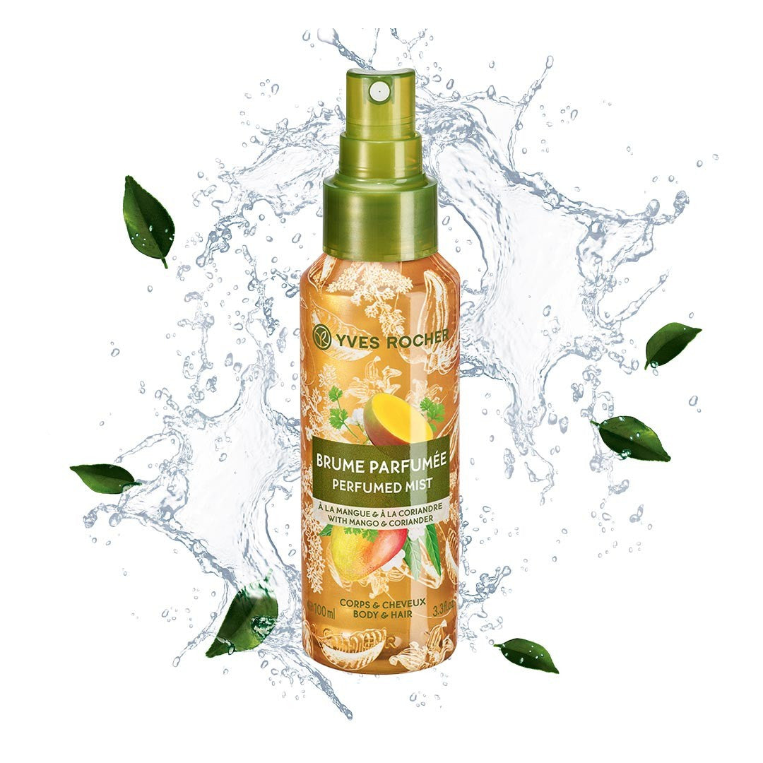 Yves Rocher Perfumed Body & Hair Mist Mango Corriander - Medaid