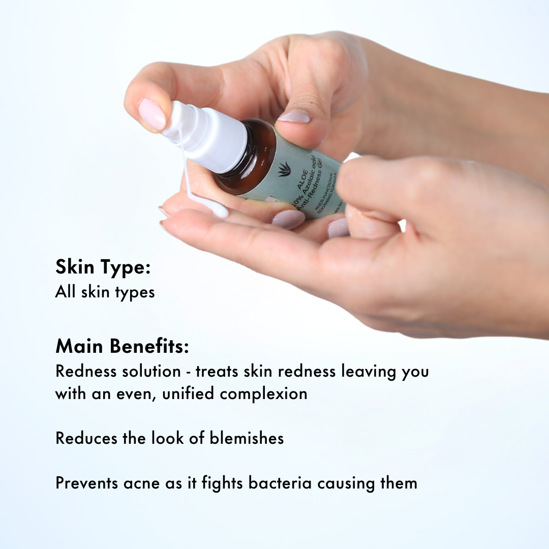 The Aloelab 10% Azelaic Acid Anti-Redness Gel 50ml - Medaid