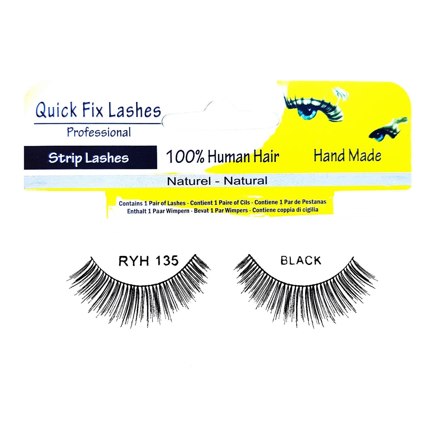 QUICK FIX LASHES STRIP RYH 135 BLACK - Medaid