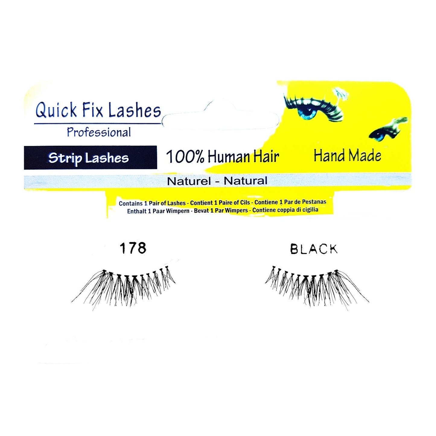 QUICK FIX LASHES STRIP 178 BLACK - Medaid