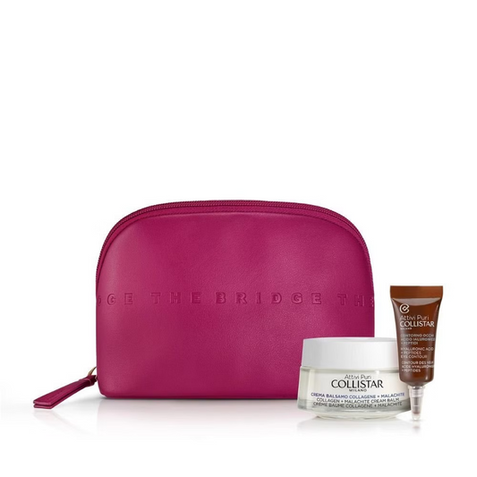 Collistar Collagen Cream Balm 50ml + Hyaluronic Acid Eye Contour Pouch Set - Medaid