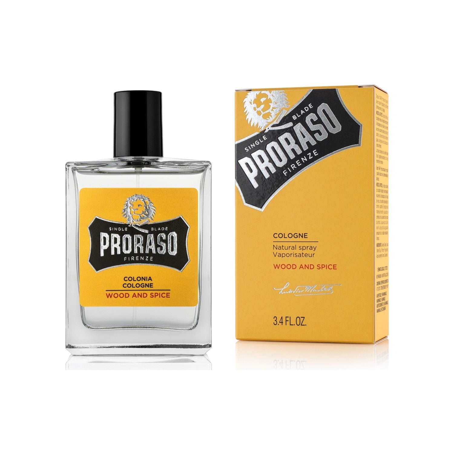 Proraso Cologne Natural Spray Wood & Spice 100ml - Medaid