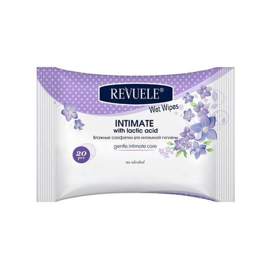 Revuele Wet Wipes Intimate Hypoallergenic With Lactic Acid, 20 Pcs Per Pack - Medaid