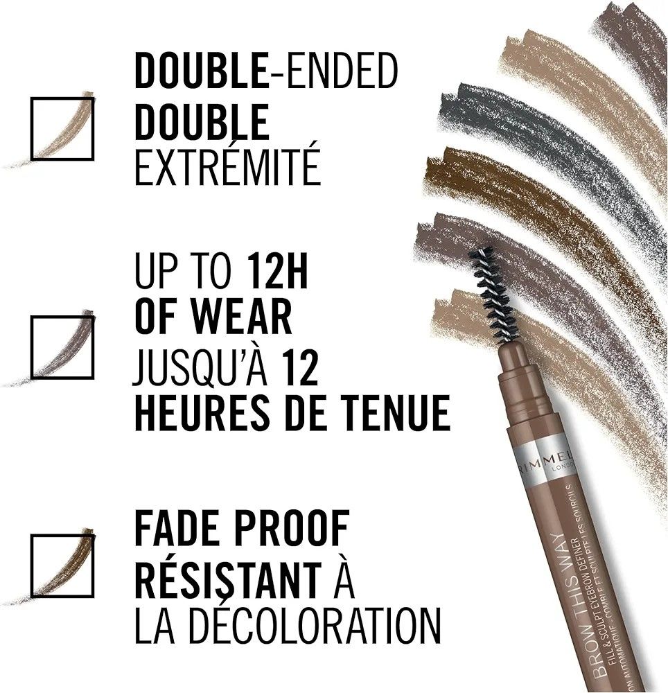 Rimmel brow this way fill & sculpt eyebrow definer - Medaid