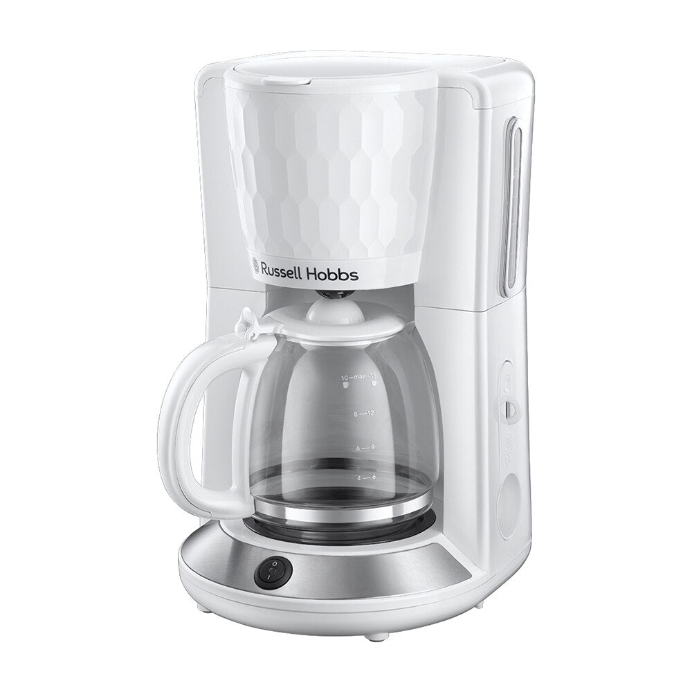 Russell Hobbs Honeycomb Coffee Machine White - Medaid