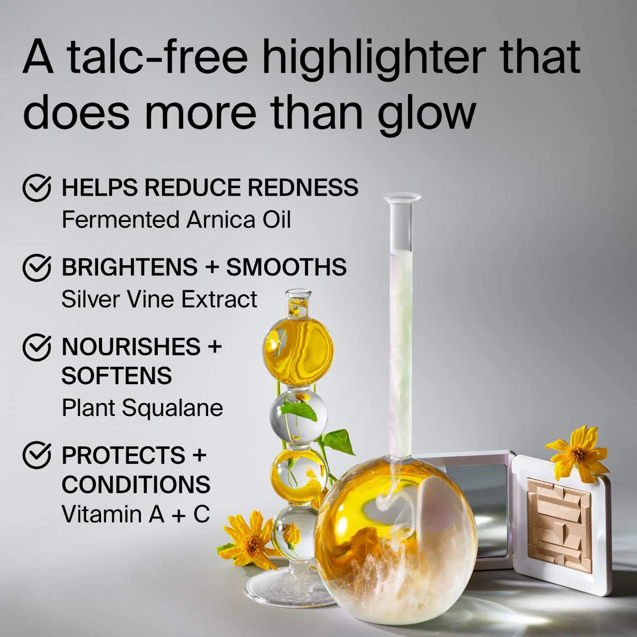 HAUS LABS BY LADY GAGA - Bio-Radiant Gel-Powder Highlighter with Fermented Arnica | 7 g - Medaid
