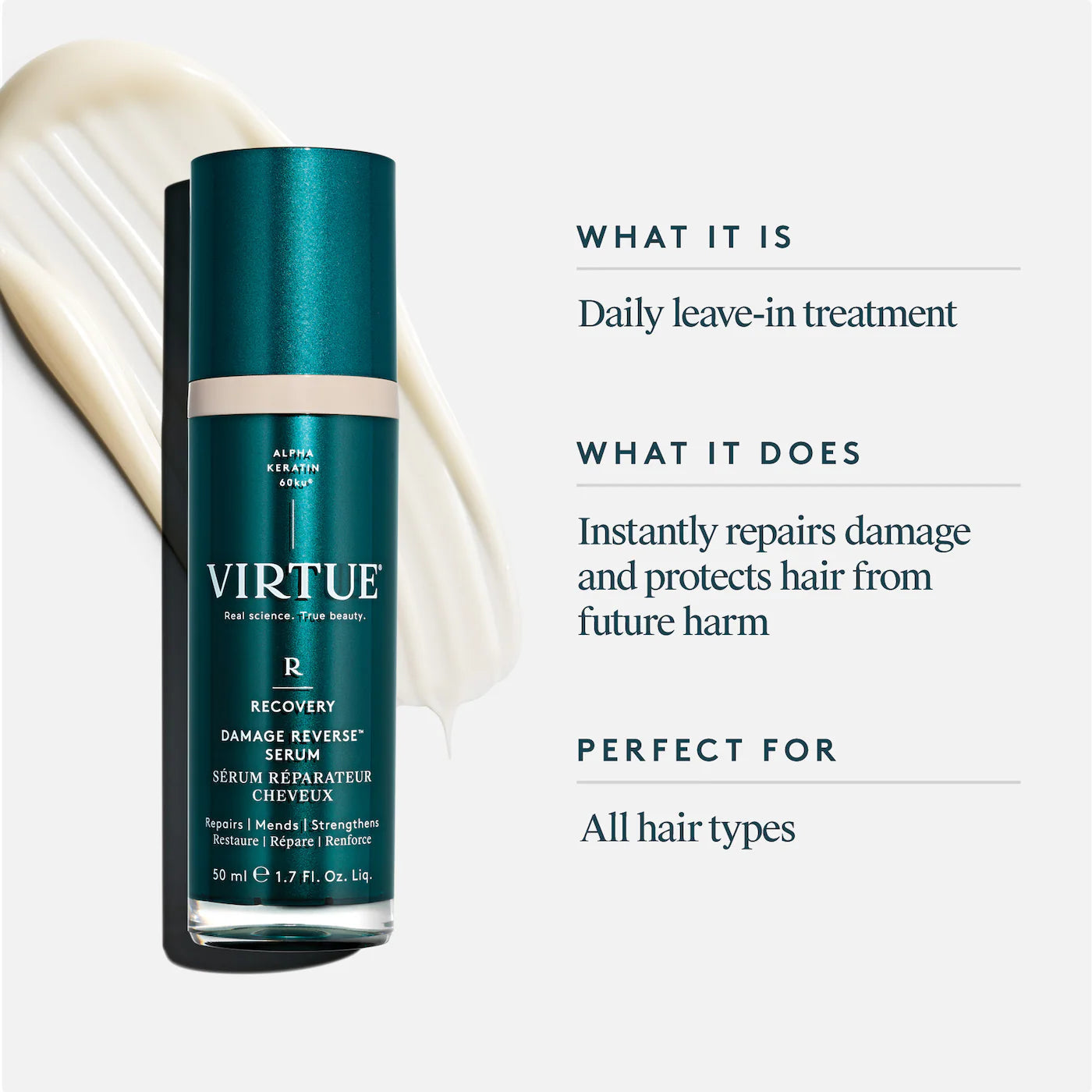 Virtue - Damage Reverse Hair Serum | 50 mL - Medaid