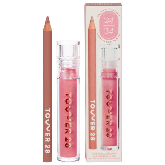 Tower 28 - Line + Shine Lip Liner and Lip Gloss Set - Medaid