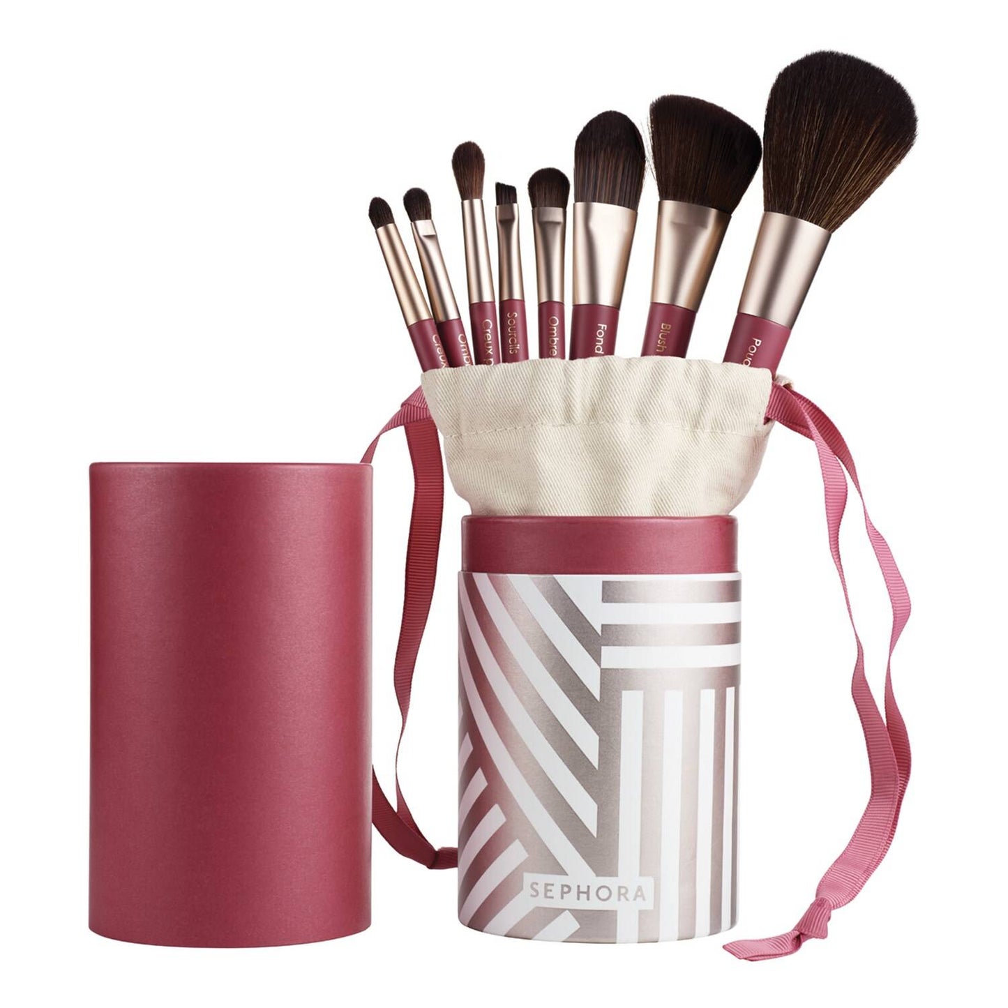 SEPHORA COLLECTION Advanced brush set - Set of 8 eye and complexion brushes 8 pieces - Medaid