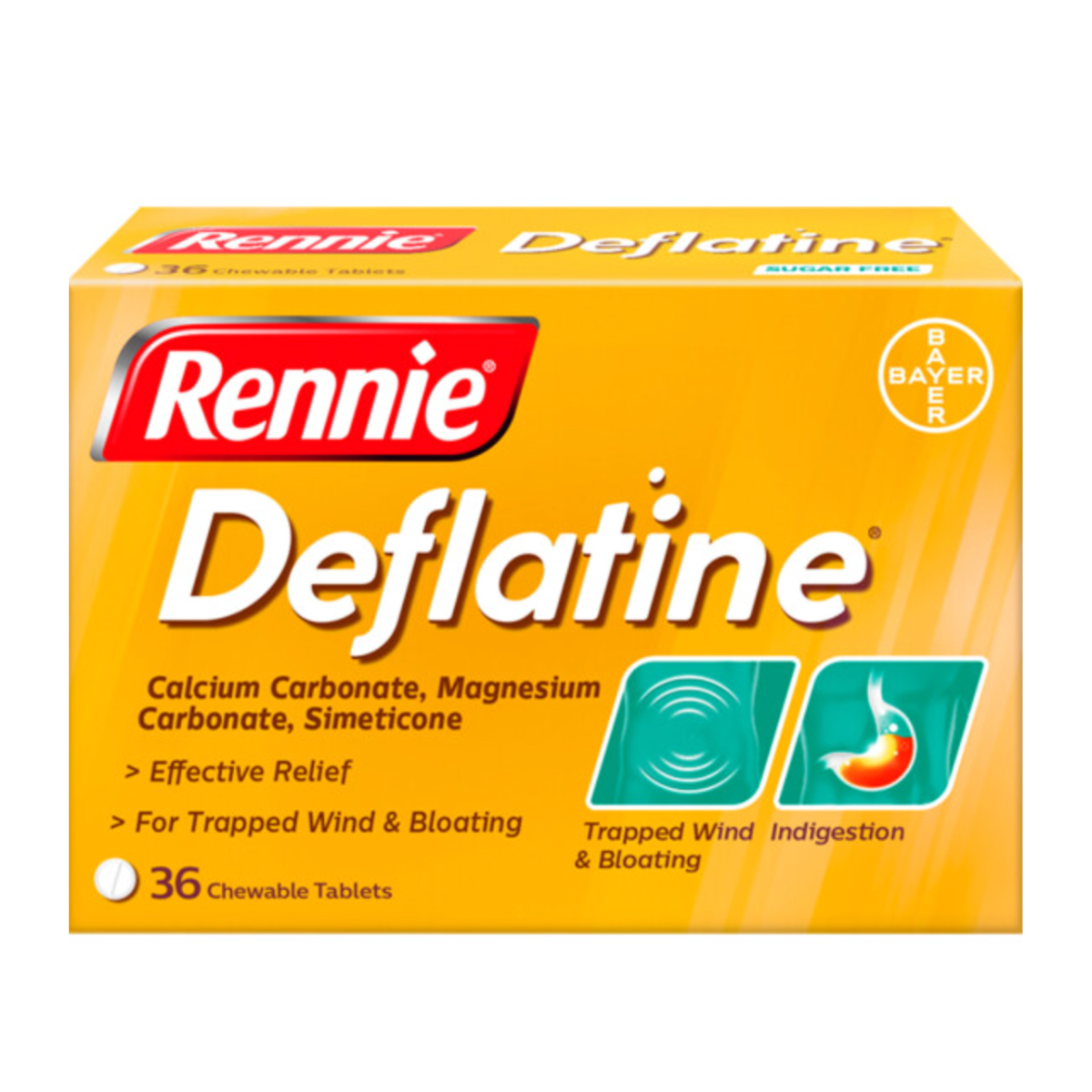 Rennie - Deflatine 36 Tablets - Medaid
