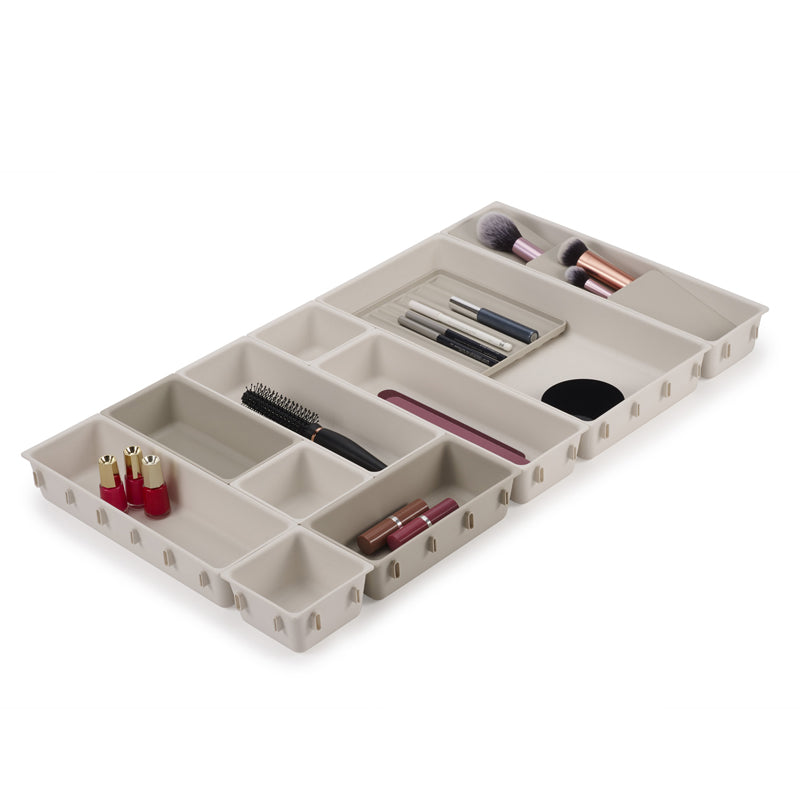 Joseph Joseph Viva 12-piece Makeup Drawer Organiser Set - Medaid