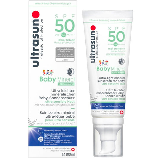 Ultrasun Baby Mineral Sunscreen Spf50 100ML - Medaid